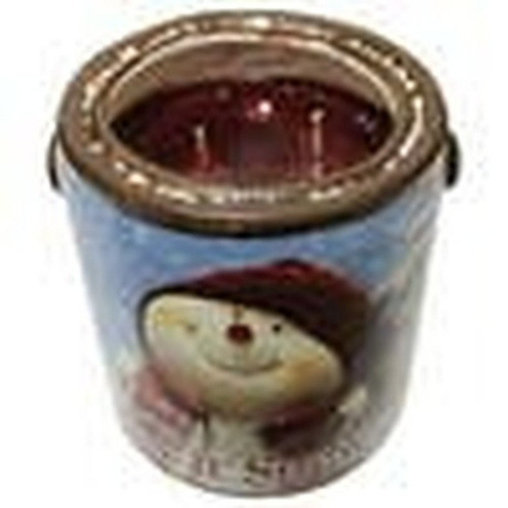 Snowman Let It Snow Farm Fresh Candle - Apple and cinnamon-20 ounce